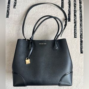 Michael Kors Tote Bag in Black with Adjustable Strap and Top Handle